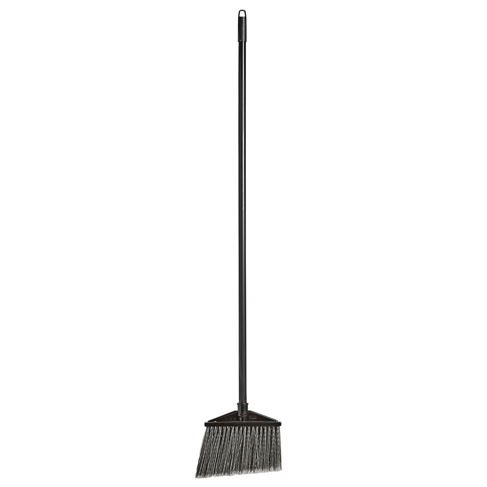 Rubbermaid® Commercial Jumbo Smooth Sweep Angled Broom, 46 Handle,  Black/Yellow, 6/Carton