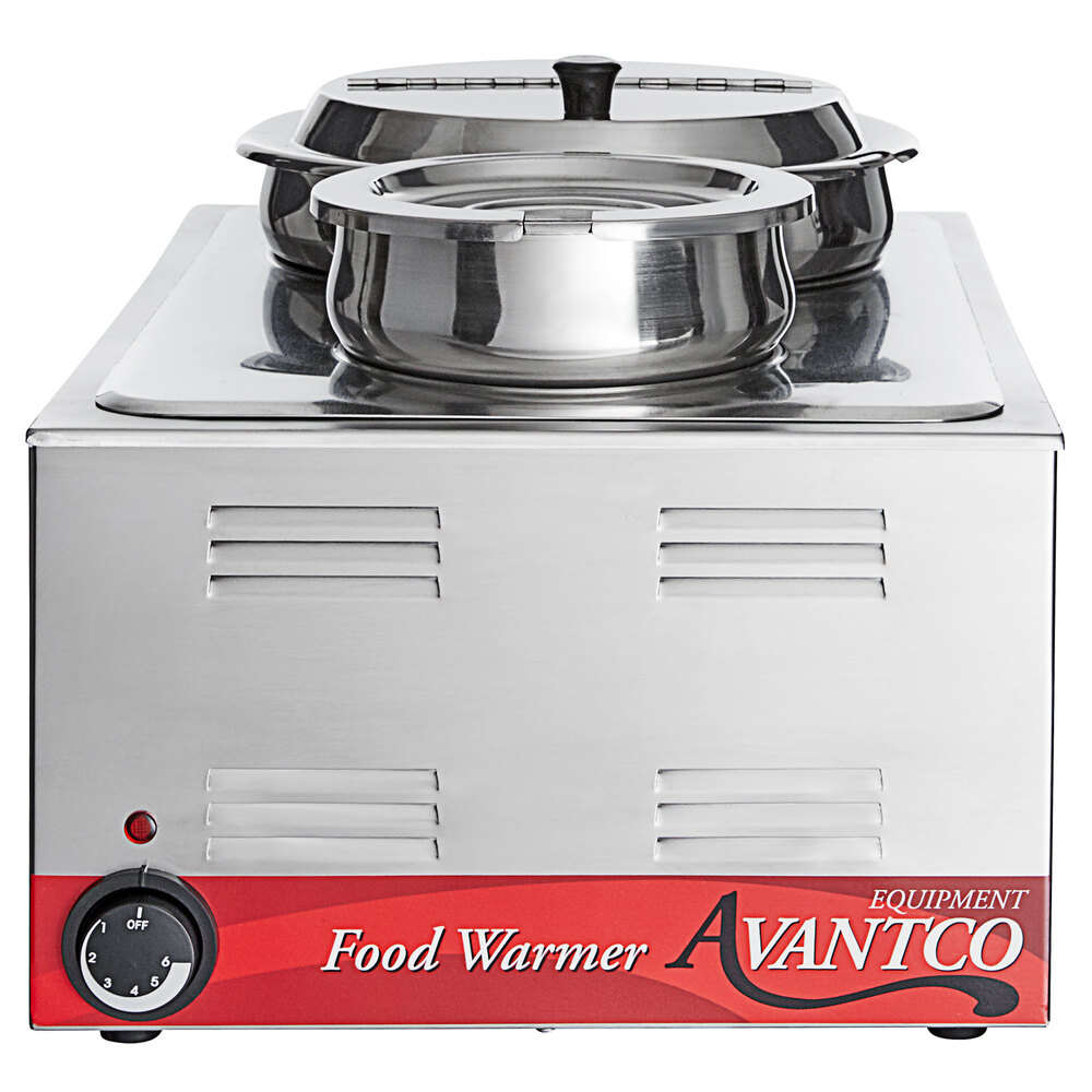 Avantco W50 12 x 20 Full Size Electric Countertop Food Warmer / Topping  Station with (6) 2