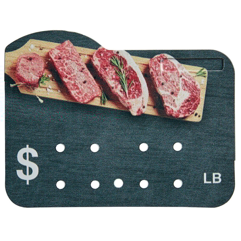 Ketchum Manufacturing Butcher / Deli Meat Molded Number Price Tag (lb