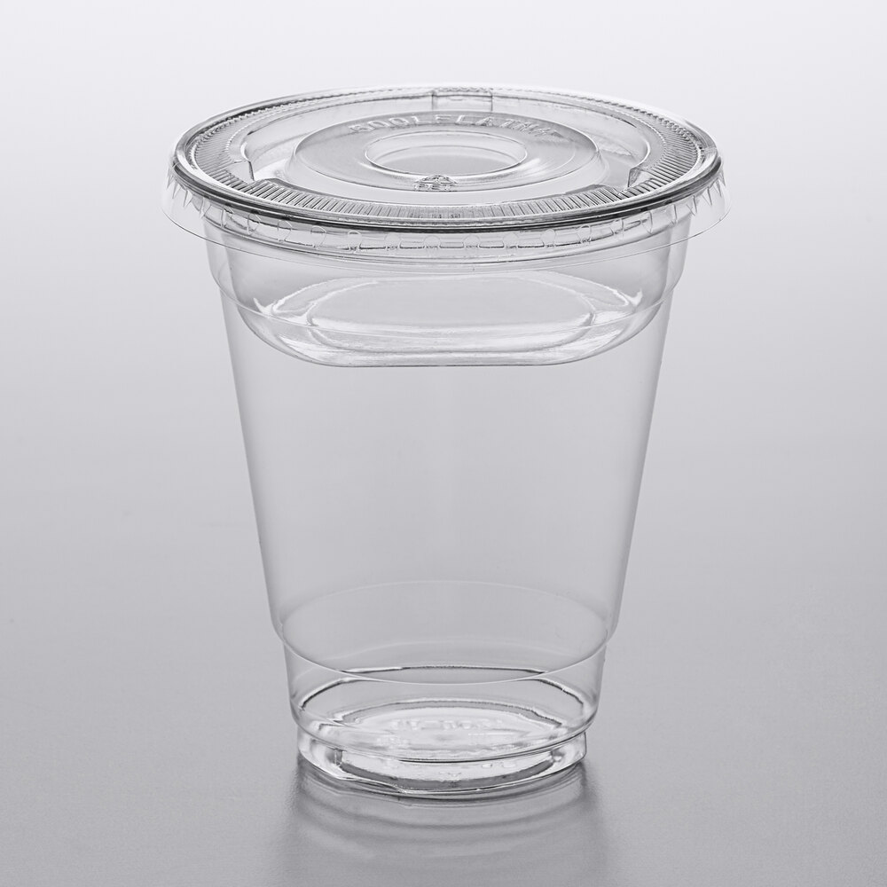 Choice 12 oz. Clear Plastic Cold Cup with 4 oz. Insert and