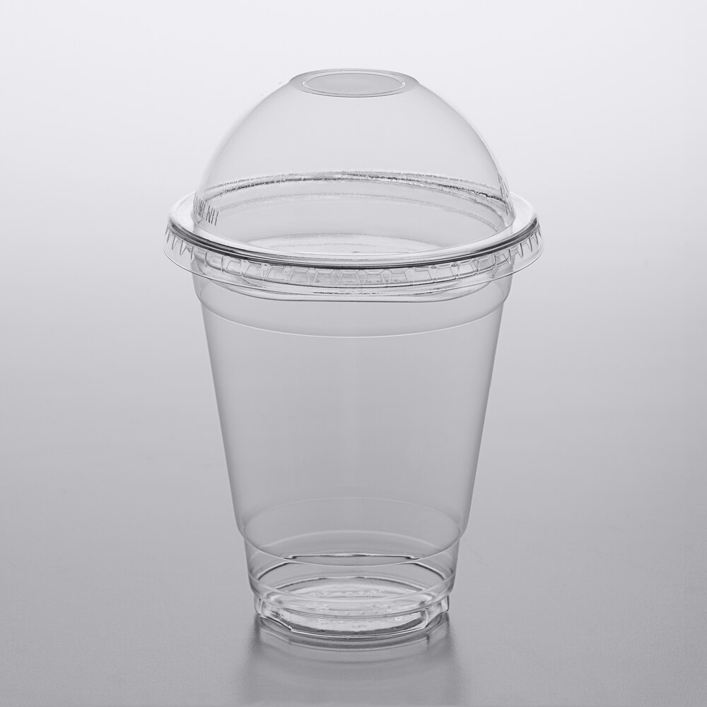Choice 12 oz. Clear Plastic Cold Cup with 2 oz. Insert and