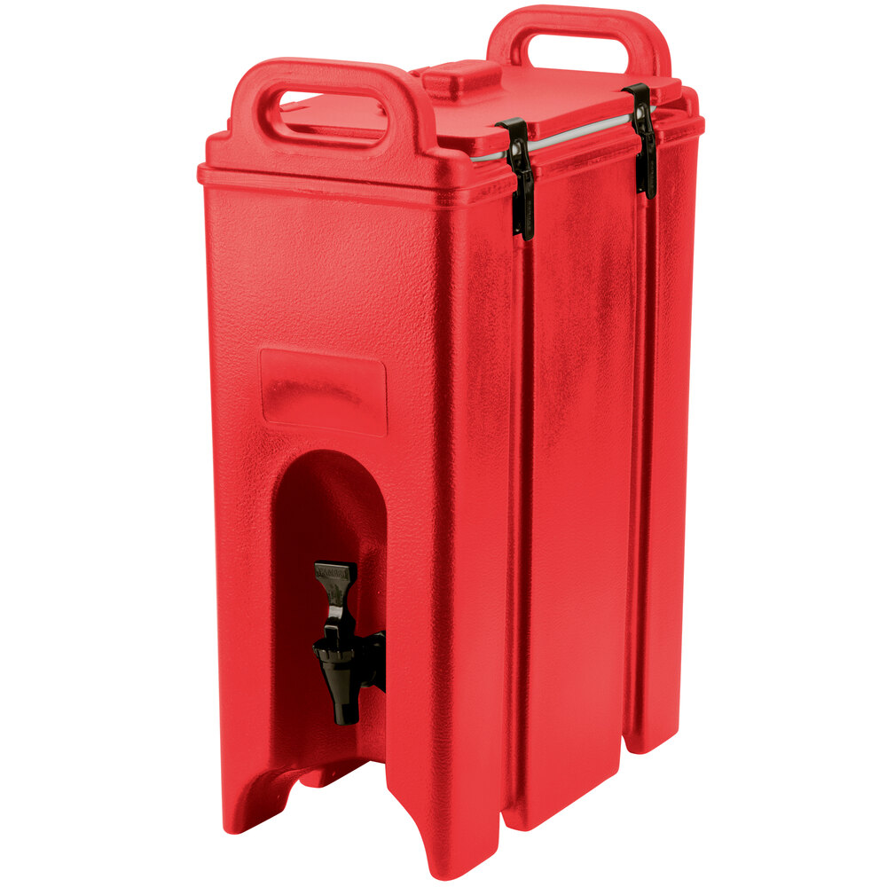 Camtainer Cambro 500LCD158 Red 4.75 Gallon Insulated Beverage Dispenser