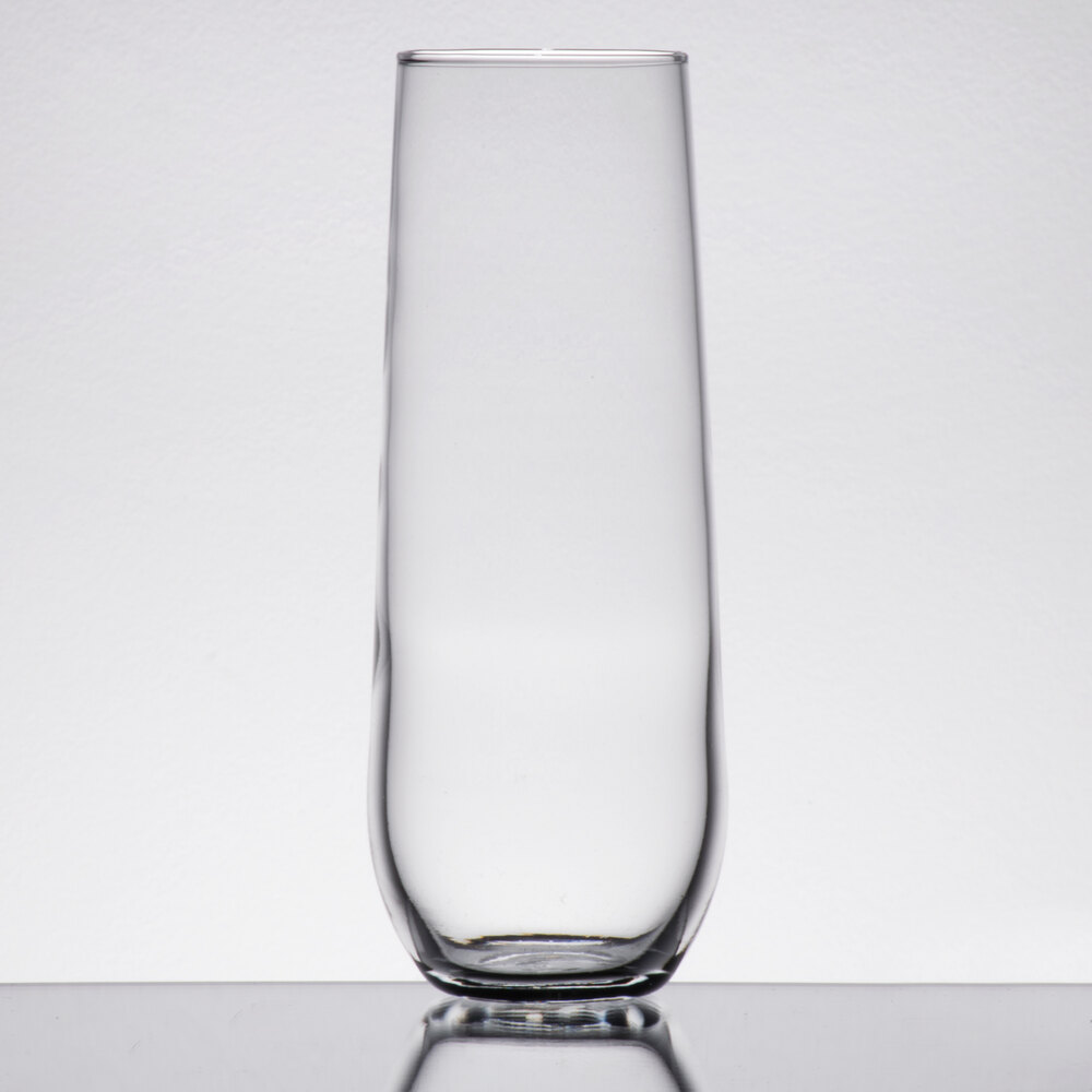 Libbey 228 8.5 oz. Stemless Flute Glass 12/Case