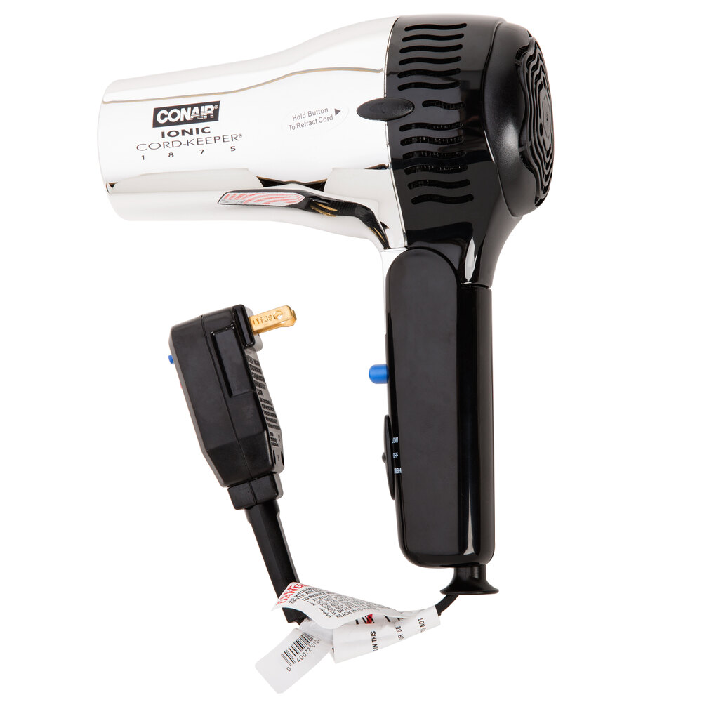 Conair 169CHIW Chrome Cord Keeper Hair Dryer 1875W