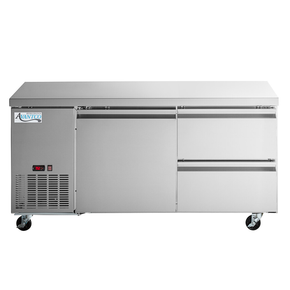 Avantco Refrigeration Avantco SSUD2RB 67" Stainless Steel Extra Deep