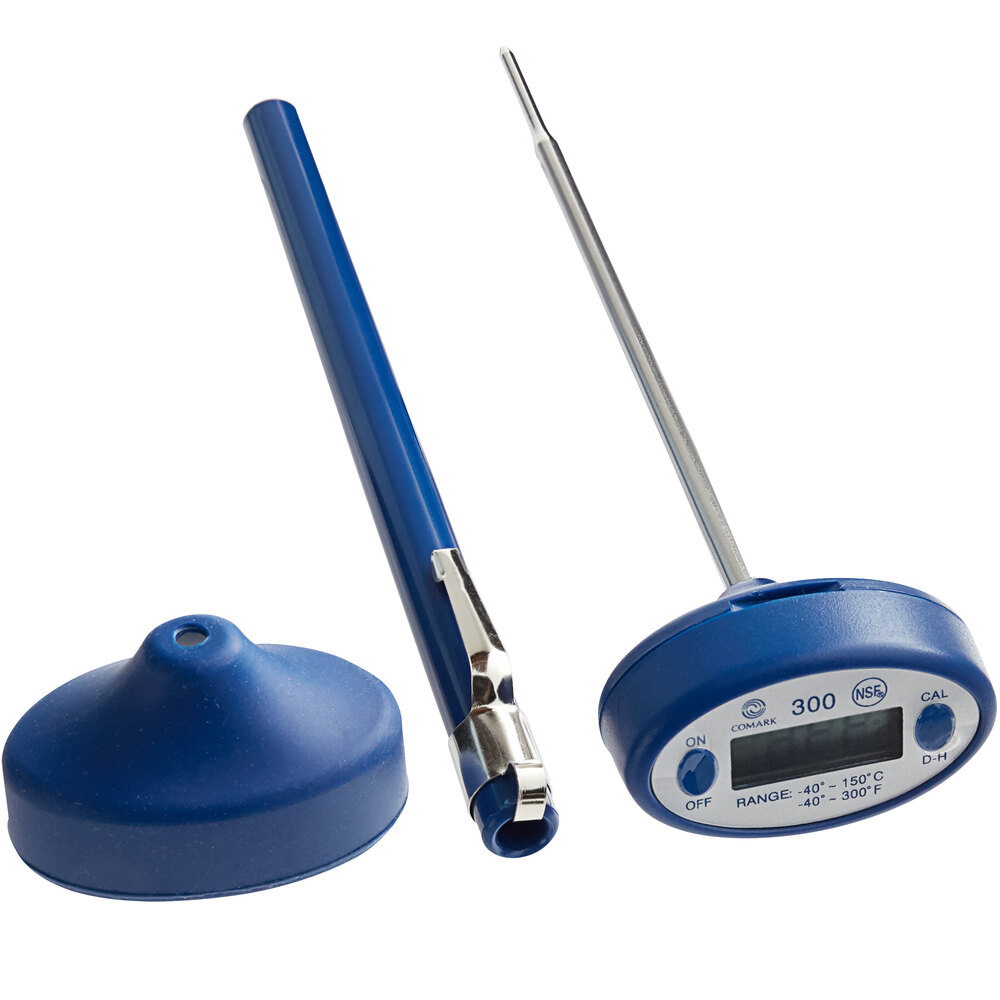 Comark 300B 5" Digital Pocket Probe Thermometer with Rubber Boot