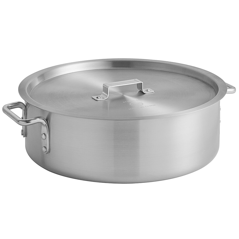 Choice 18 Qt. Standard Weight Aluminum Brazier with Cover