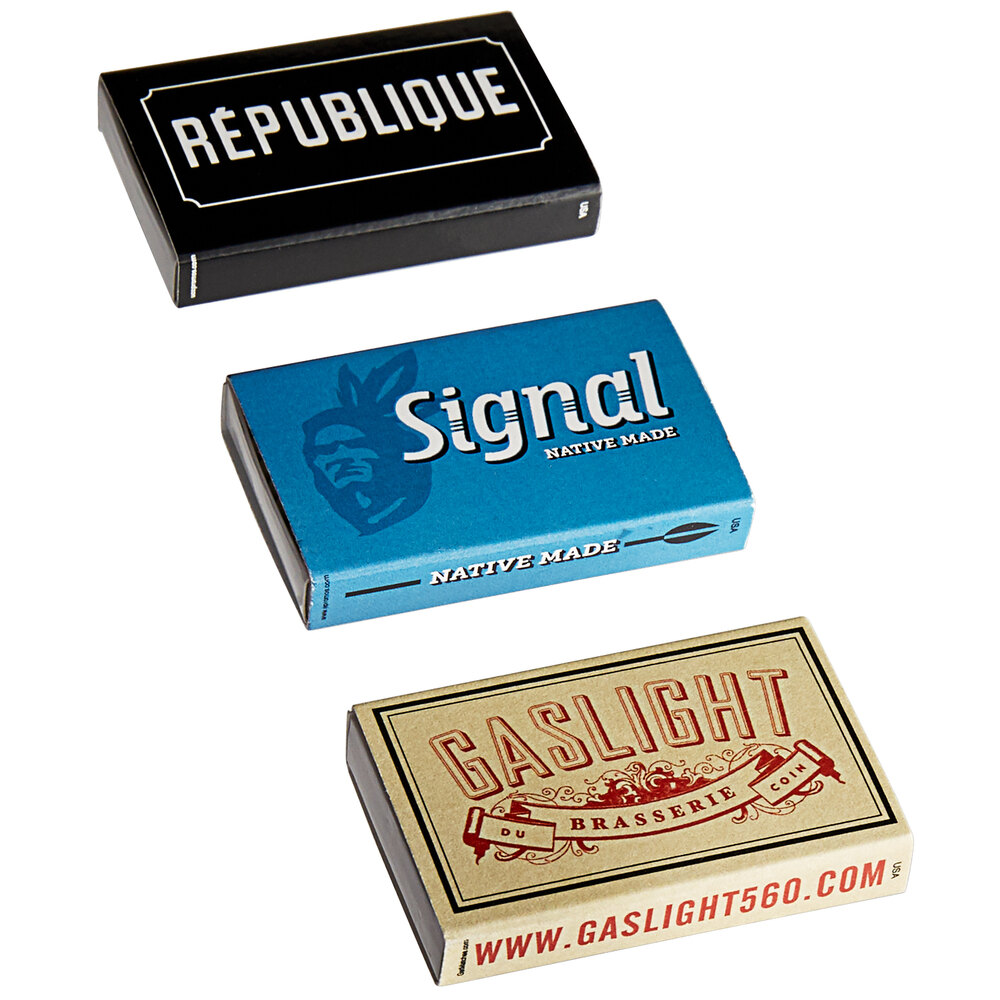 Bulk Custom Matchboxes 2500/Case staurantStore