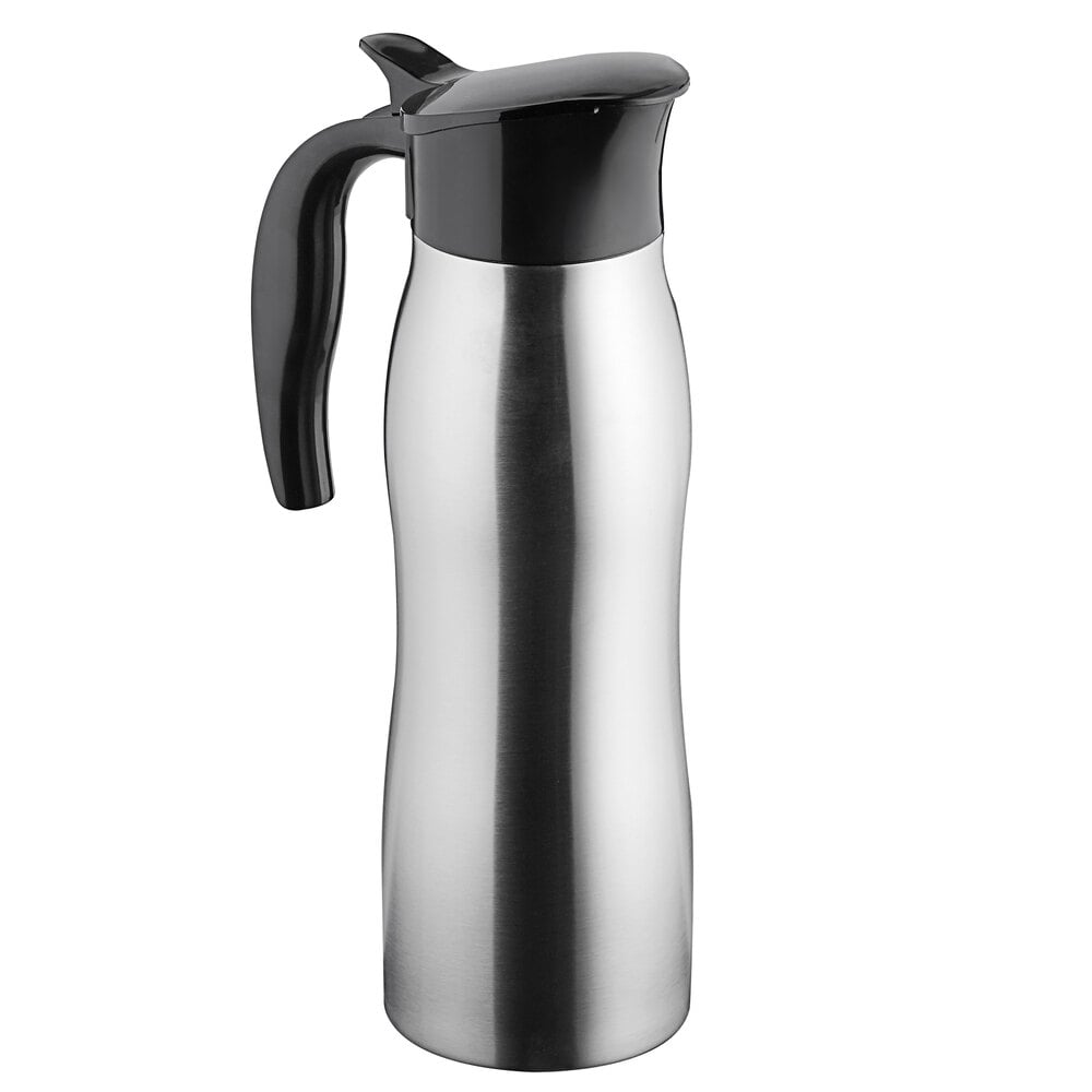 Choice 33 oz. Stainless Steel Insulated Slimline Carafe / Server