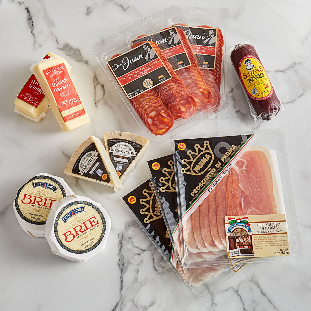 Charcuterie Kit Prosciutto, Chorizo, Brie, Havarti, & More!
