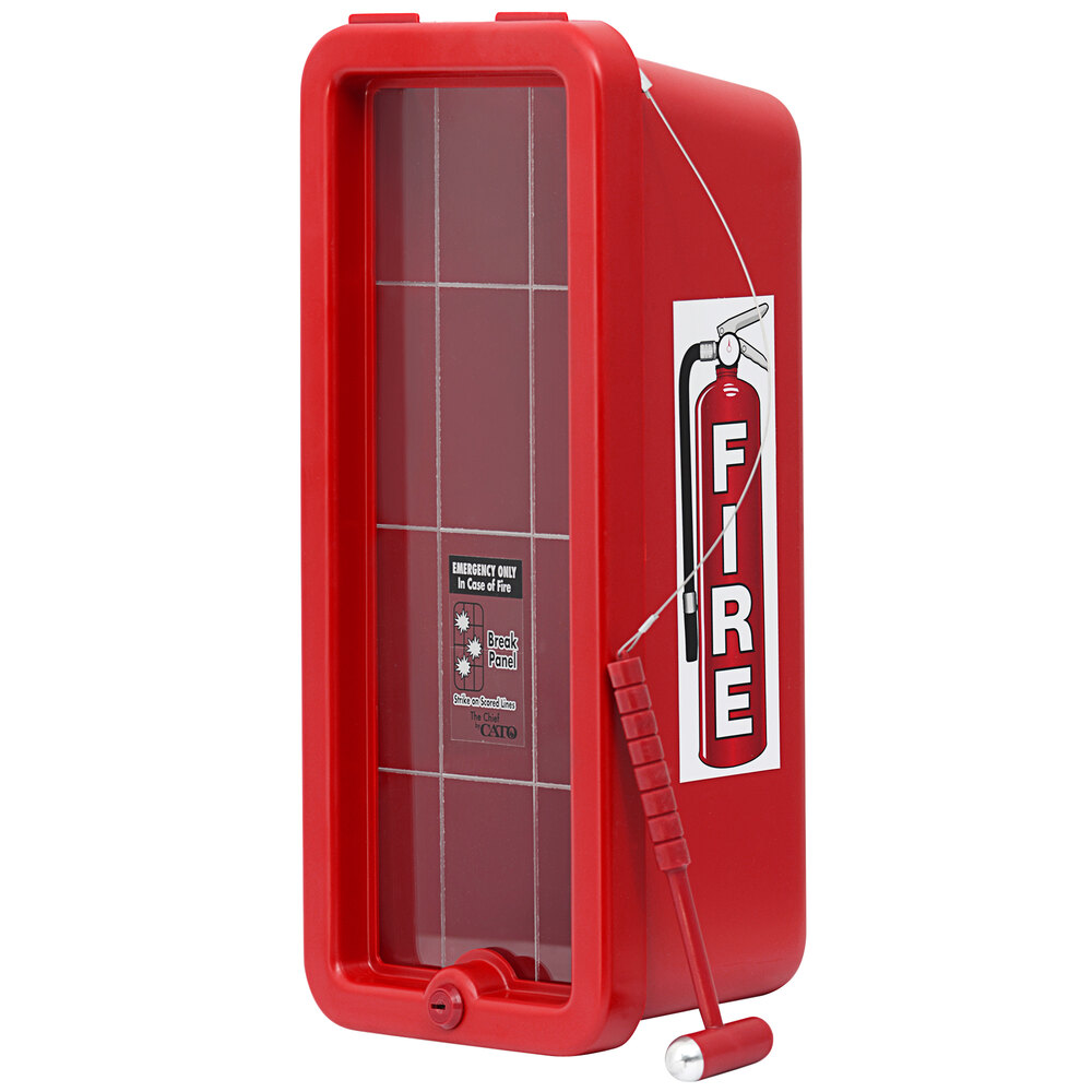 Cato 10551H Chief Red SurfaceMounted Fire Extinguisher with Hammer Attachment for 5 lb