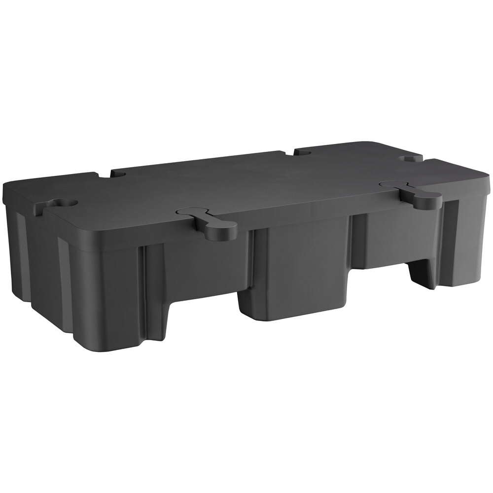 Regency 48 inch x 24 inch x 12 inch Black Plastic Display Base - 2000 lb. Capacity