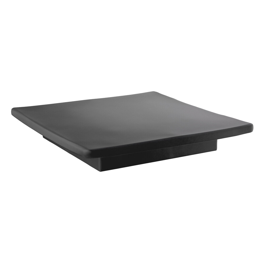 Regency 24 inch x 24 inch x 4 inch Black Plastic Spot Merchandiser - 750 lb. Capacity