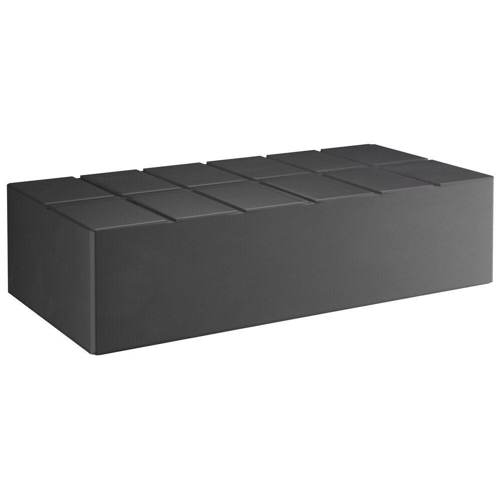 Regency 48 inch x 24 inch x 12 inch Black Plastic End Cap / Spot Merchandiser - 1500 lb. Capacity