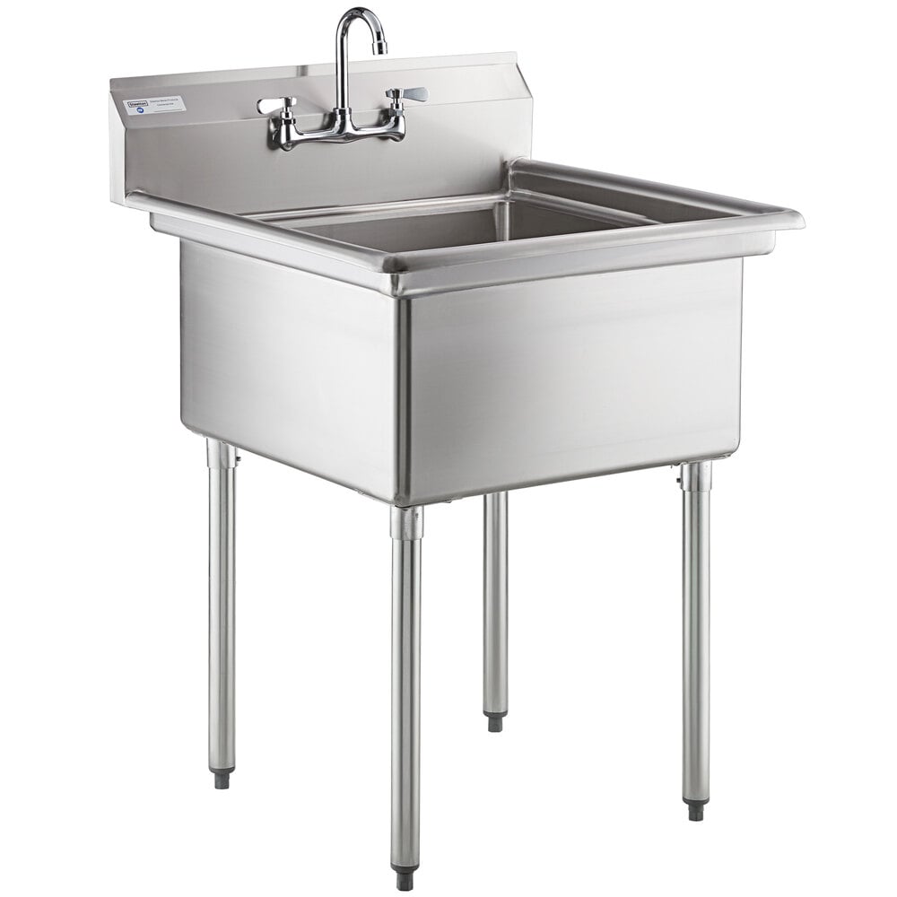 Steelton 30" 18-Gauge Stainless Steel One Compartment Commercial Sink One Compartment Stainless Steel Commercial Sink
