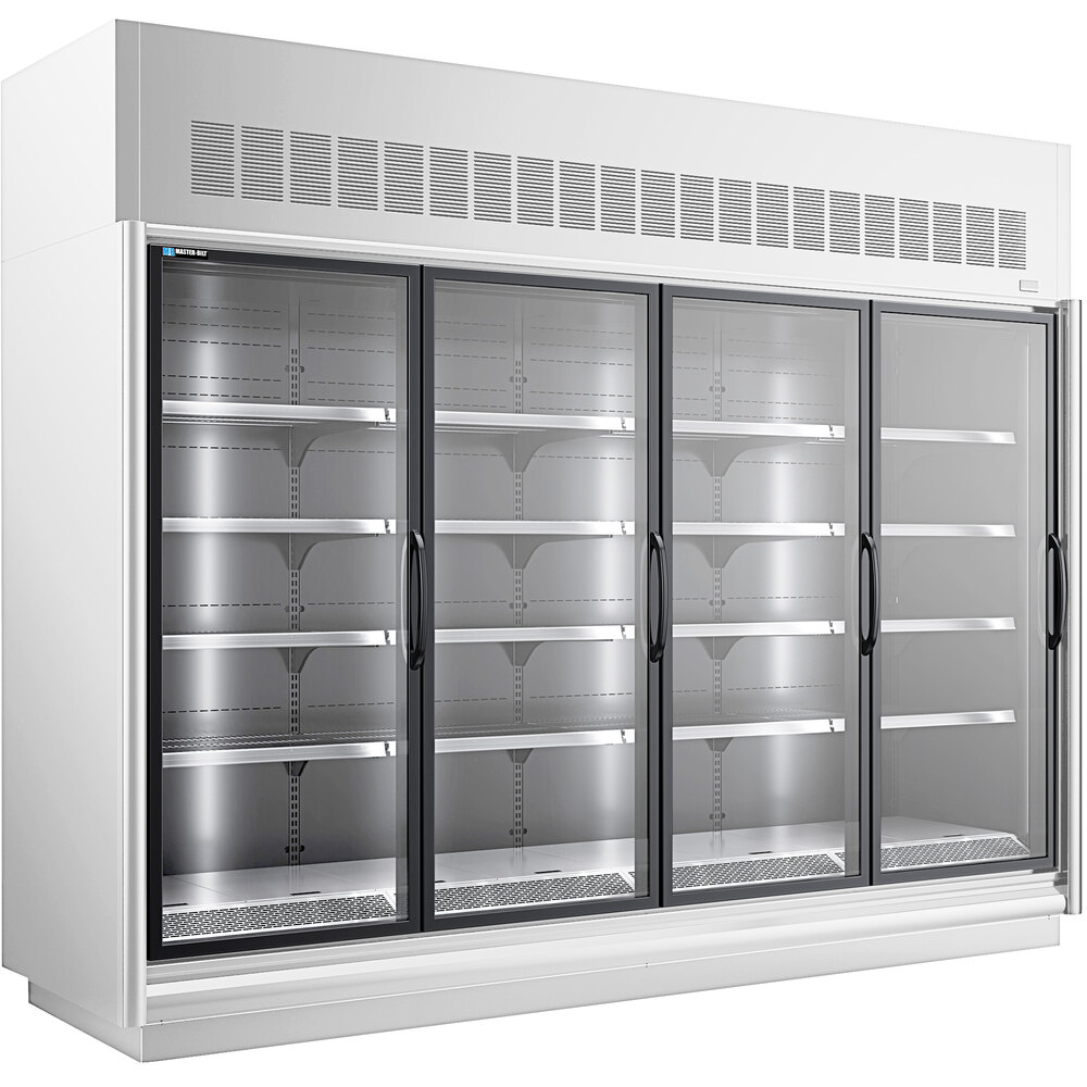 Master-Bilt BEM-4-30SC-W 123" White Glass Door Refrigerated Merchandiser