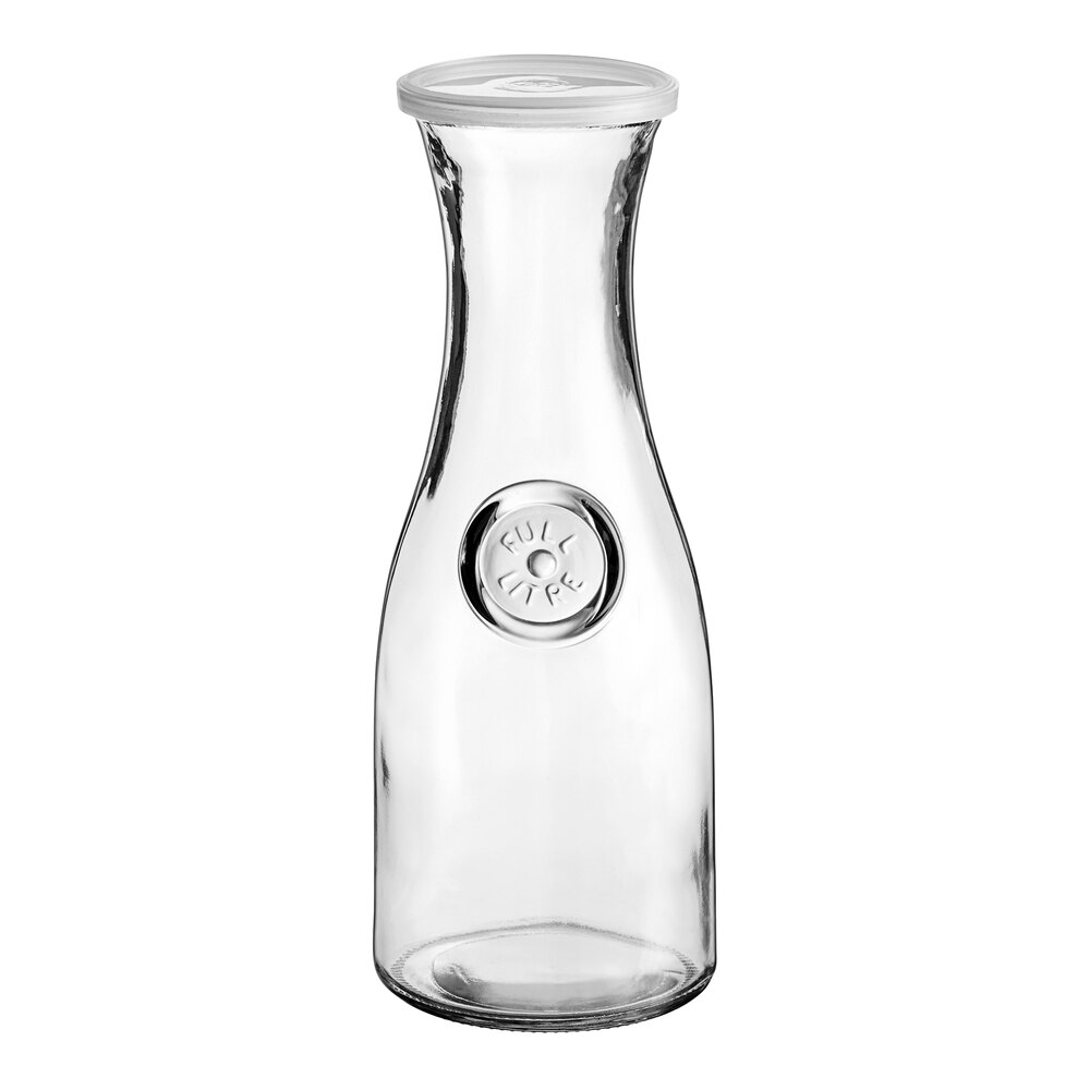 Anchor Hocking Glass Carafe with Lid, 1 Liter