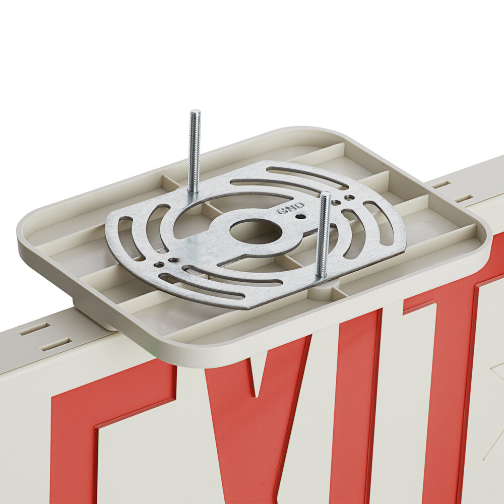 Slim Red LED Exit Sign with Battery Backup - 1.1W Unit