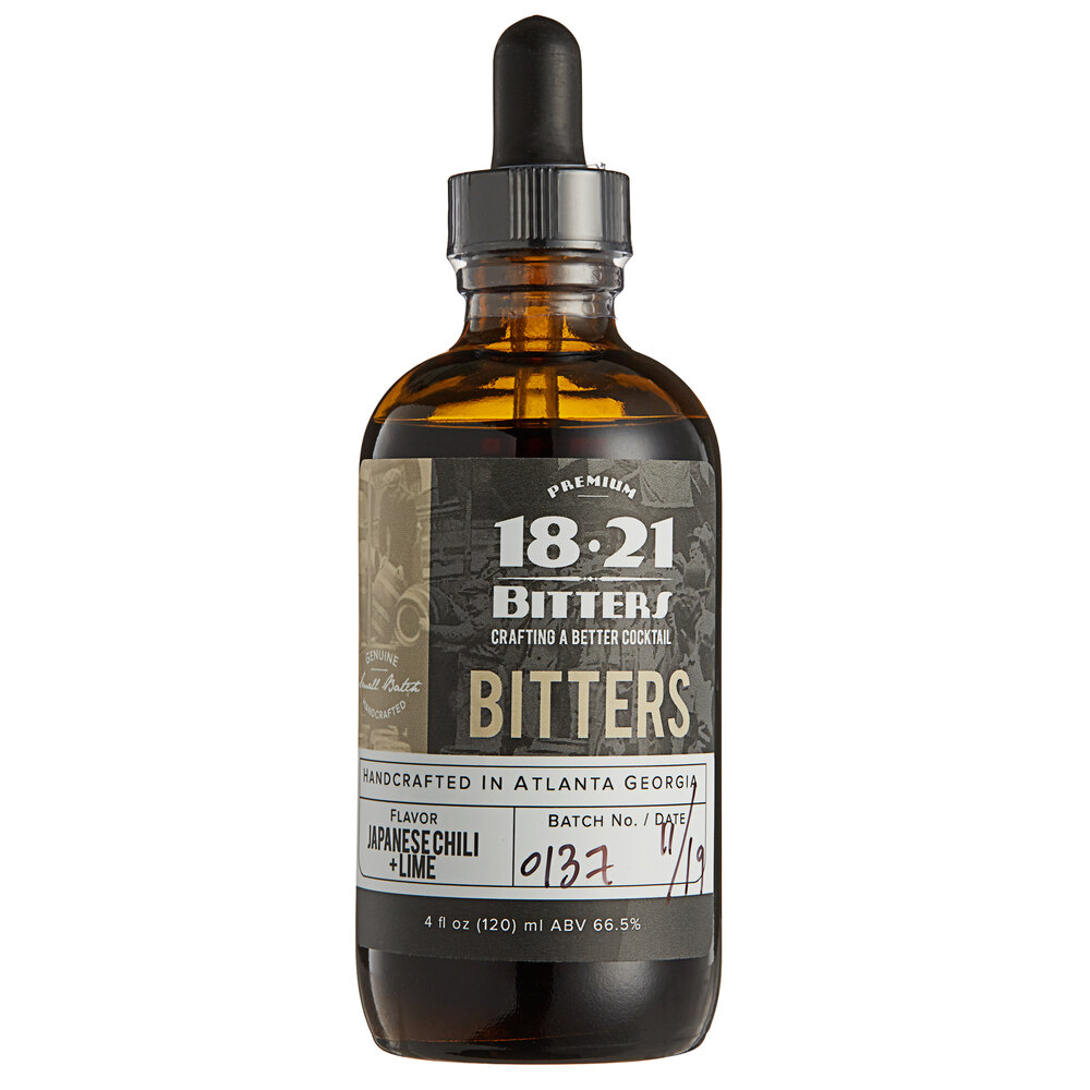 18.21 Bitters 4 fl. oz. Japanese Chili & Lime Bitters