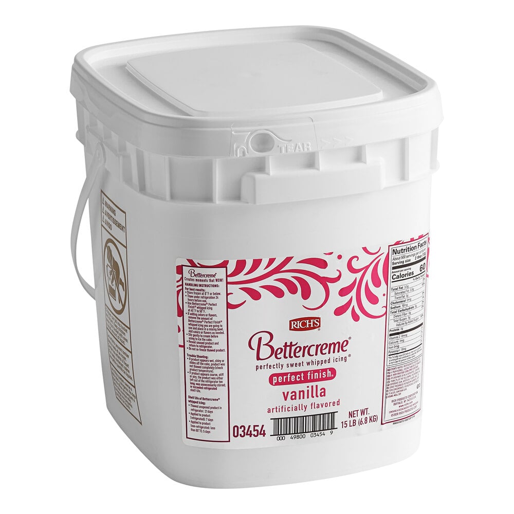 Rich's Vanilla Bettercreme Dairy Free Icing