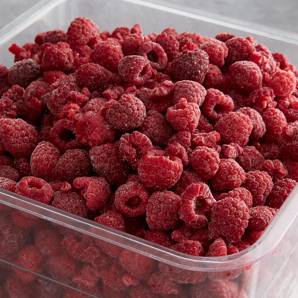 30 lb. IQF Raspberries Pieces and Whole