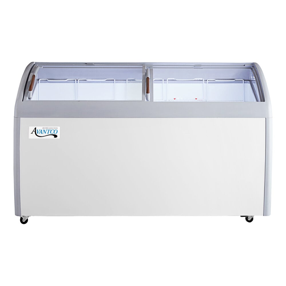 Avantco DFF16-HCL 60 1/4 Flat Top Display Ice Cream Freezer