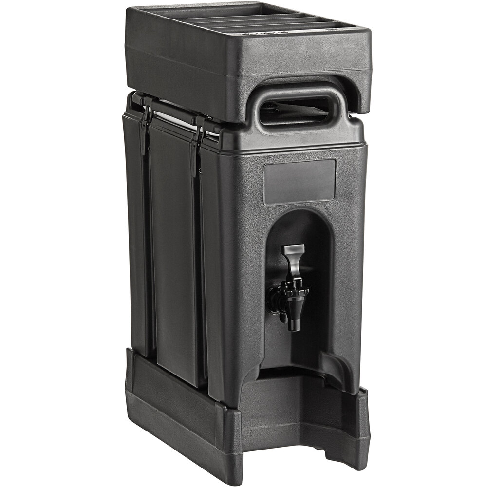 Cambro Camtainer® 2.5 Gallon Black Insulated Beverage Dispenser with ...