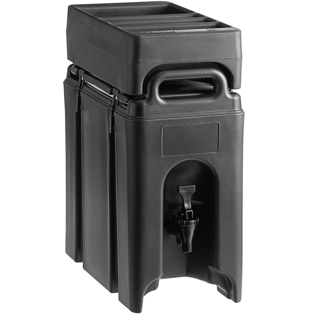 Cambro 250LCD131 Dark Brown 2.5 Gal Beverage Camtainer
