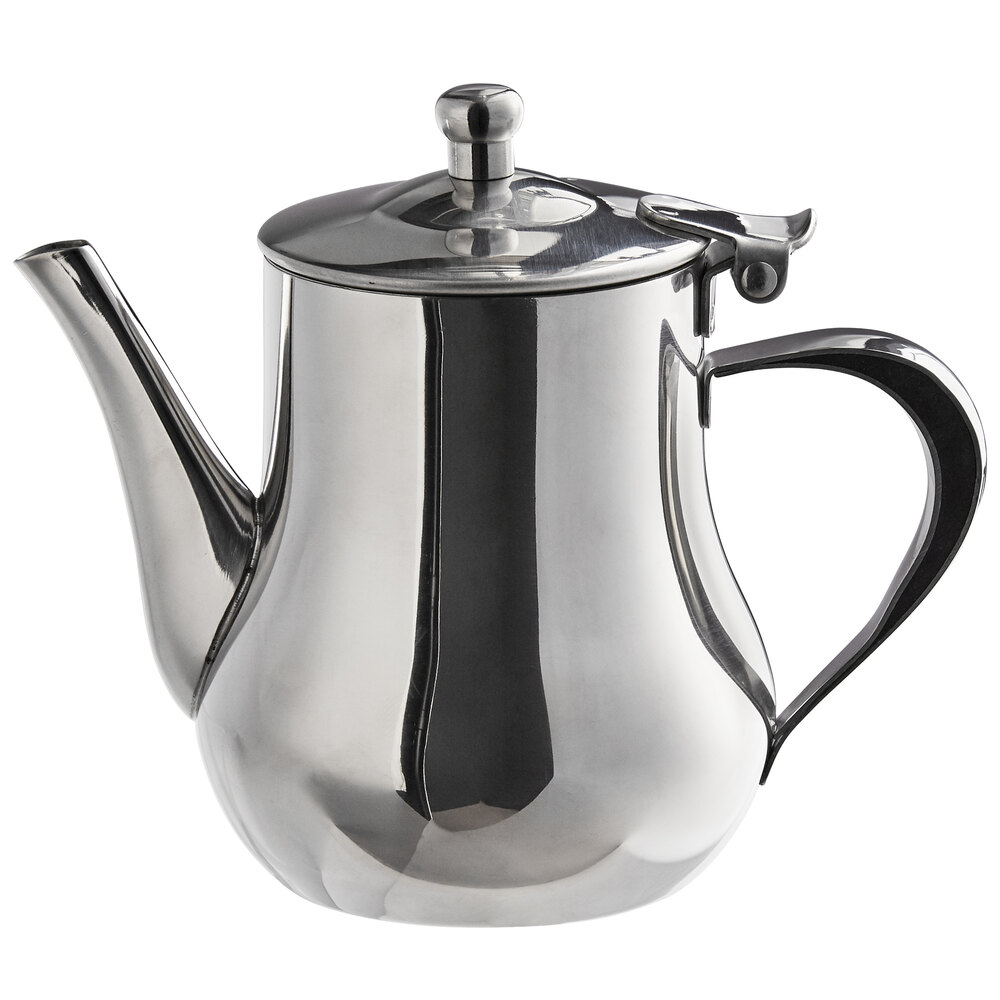 Libbey CT504 Belle 13 oz. Stainless Steel Belle Tea Pot