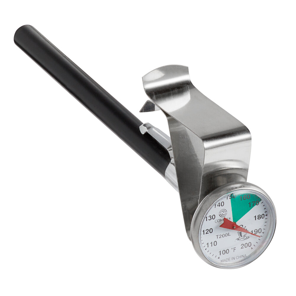 Comark T200L 5" Hot Beverage and Frothing Thermometer, 100 to 200