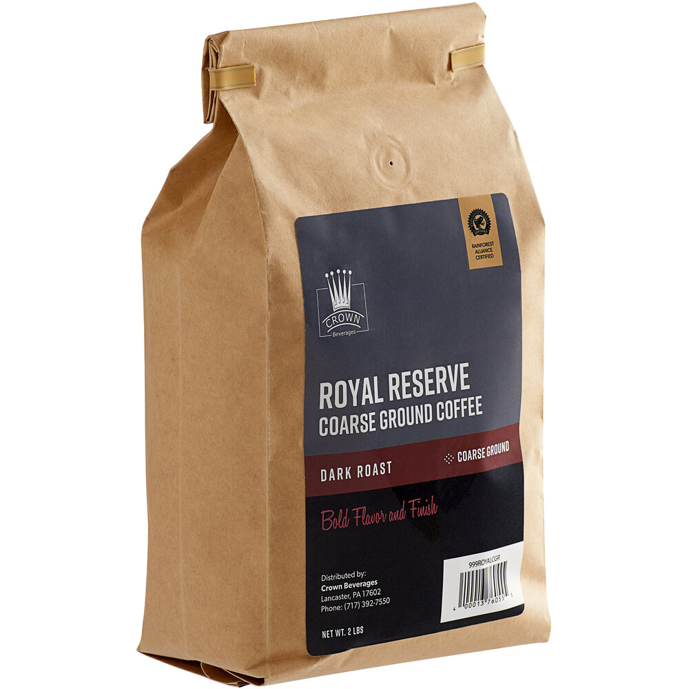 Crown Beverages Royal Reserve Guatemalan Coarse Ground Coffee 2 lb. 5