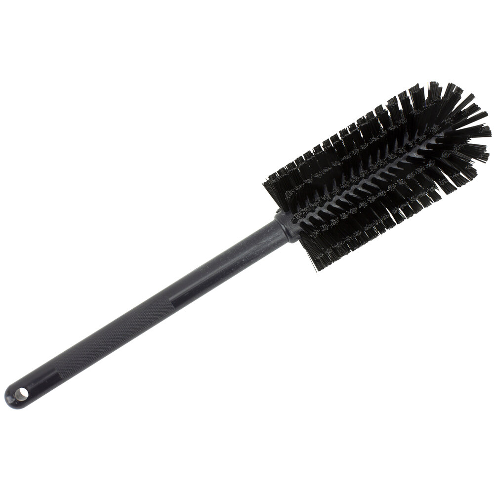 Carlisle Sparta 16" Black Carafe and Server / Bottle Cleaning Brush 3