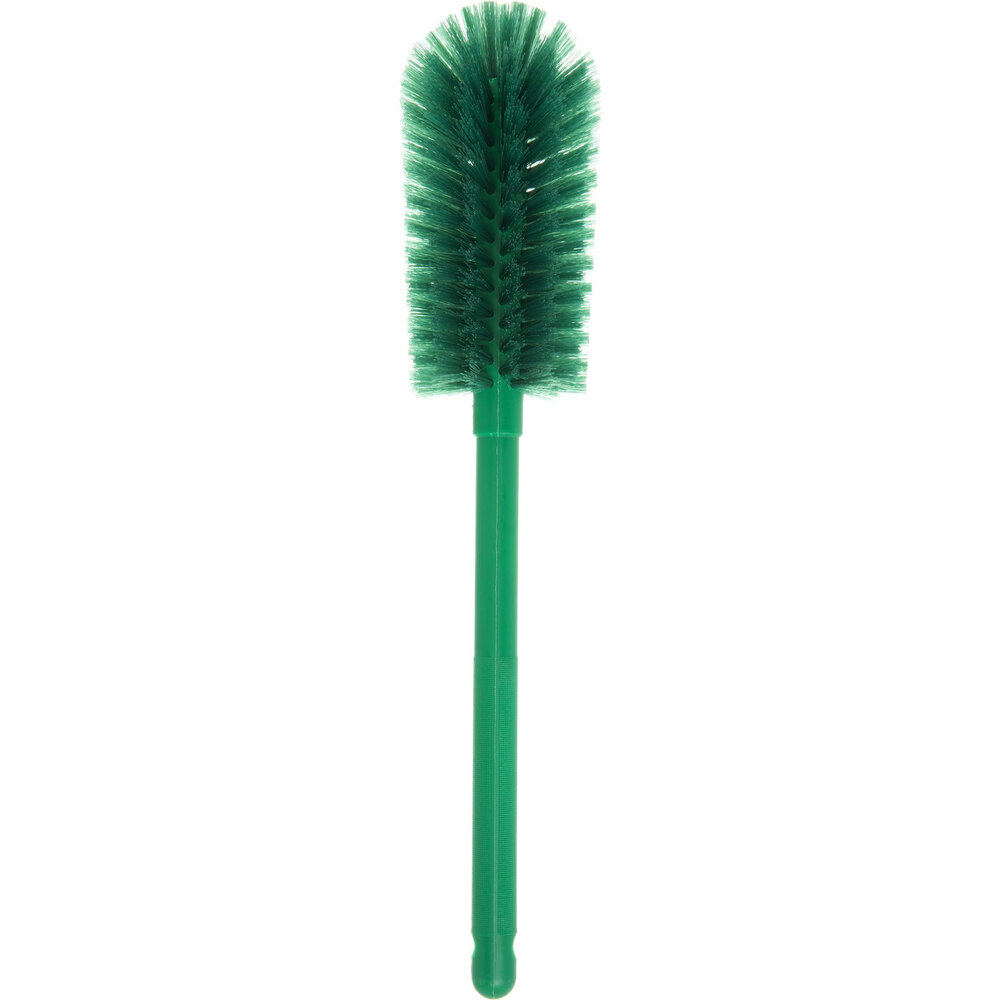 Carlisle Sparta 16" Green Carafe and Server / Bottle Cleaning Brush 3