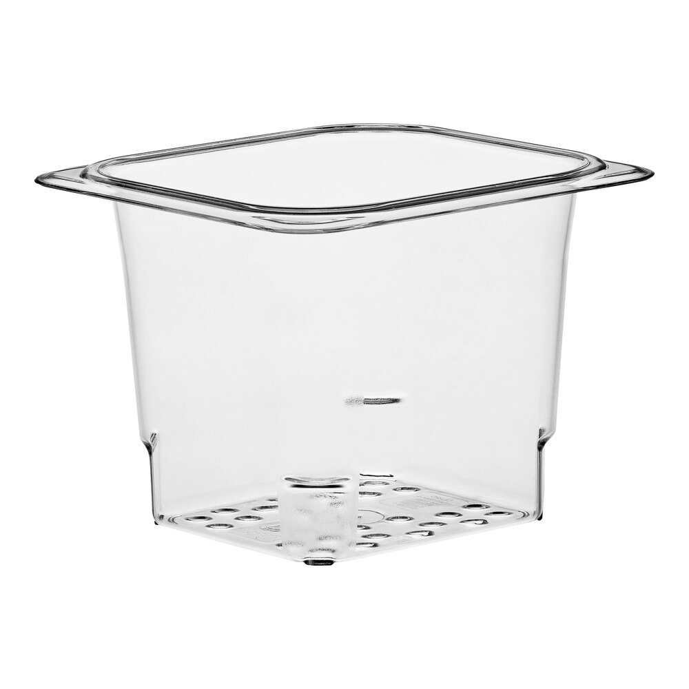 Cambro 65CLRCW135 Camwear® 1/6 Size Clear Polycarbonate Colander Pan ...