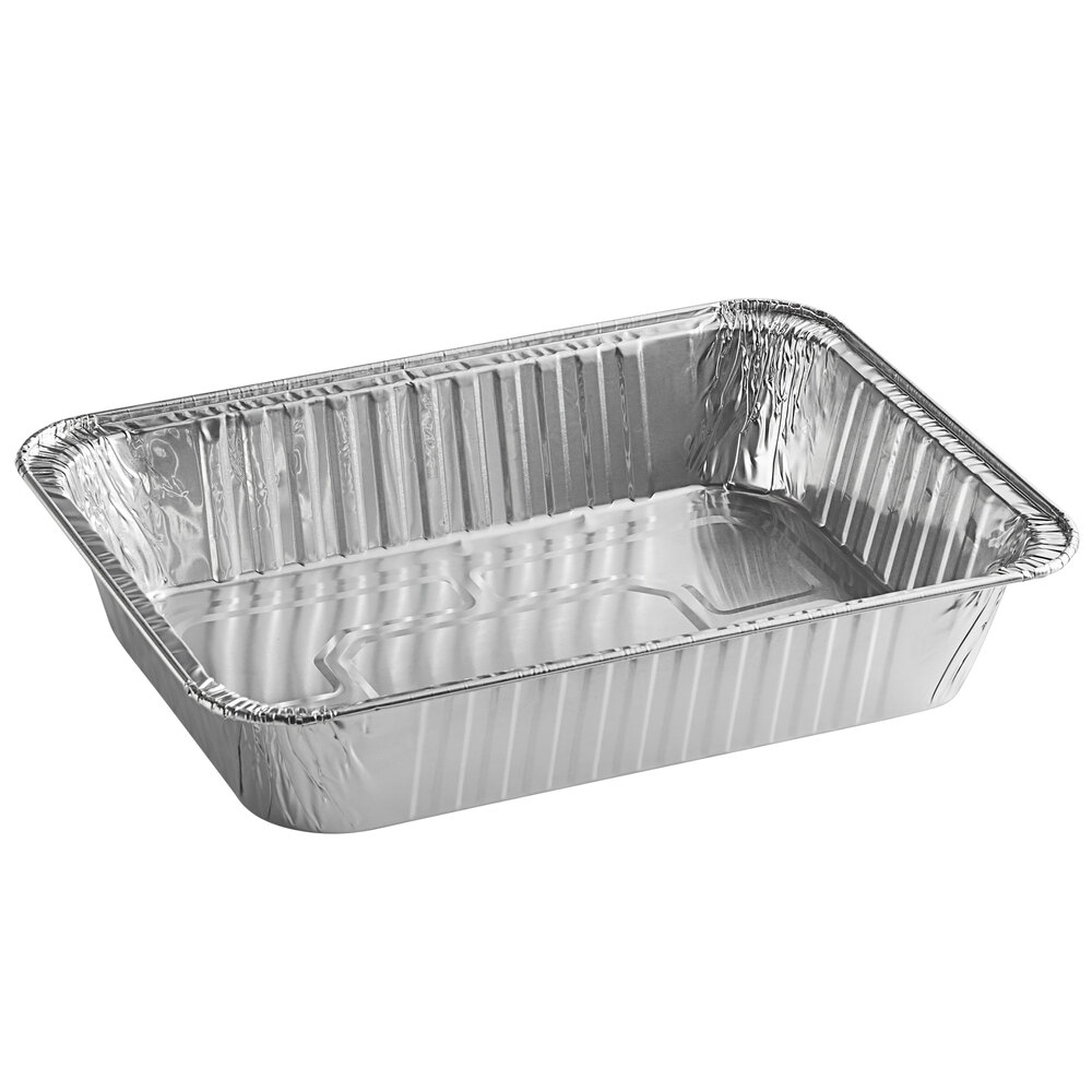 Choice 14" x 10" x 3" Rectangular Foil Roast / Lasagna Pan 50/Case