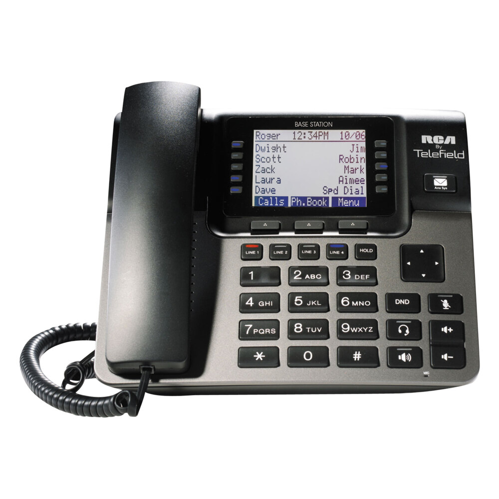 RCA U1000 Unison 4 Line Corded Expandable Phone Station with Digital