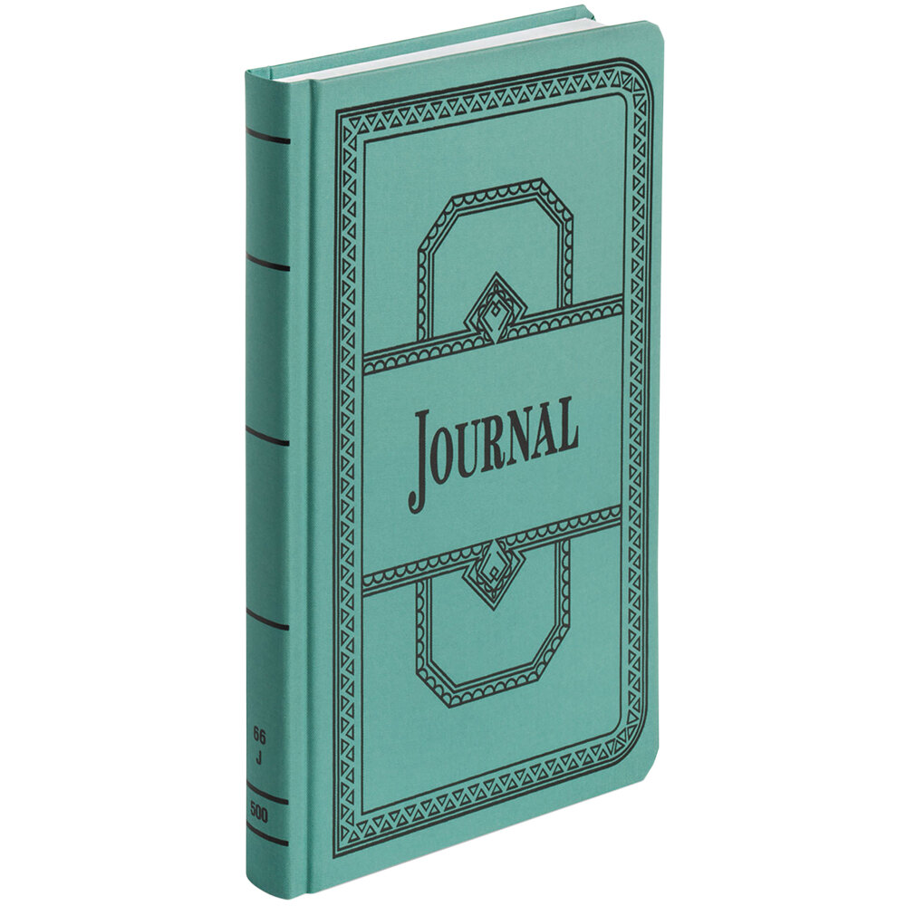 A66500J NATIONAL Brand Journal by National Green Canvas 12.125 x 7.625 500 Pages