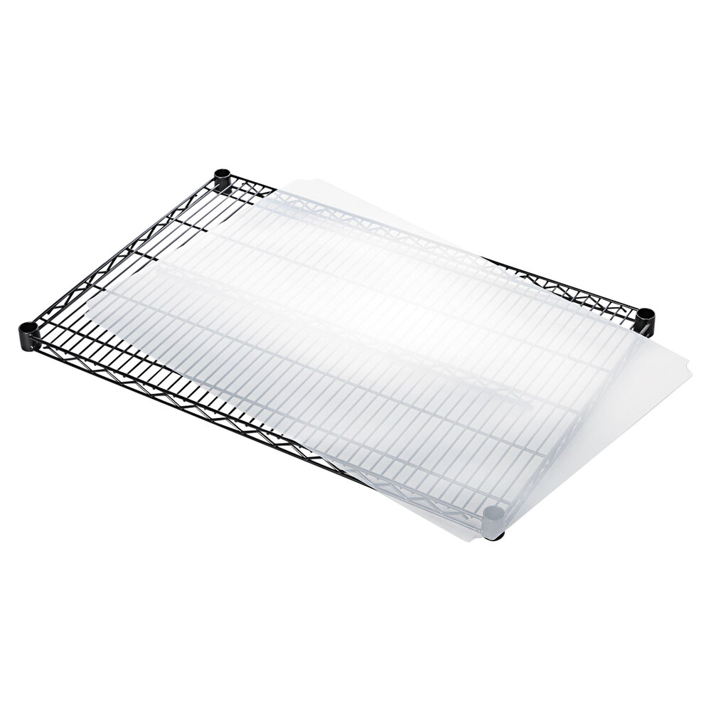 Alera ALESW59SL3624 24" x 36" Clear Plastic Shelf Liner for Wire
