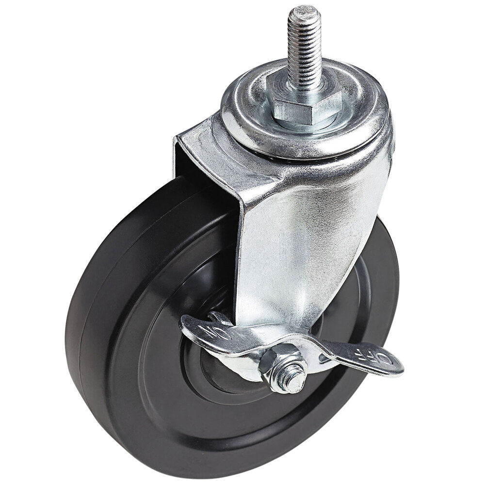 Alera ALESW790004 125 lb. Capacity Caster for Wire Shelving 4/Set