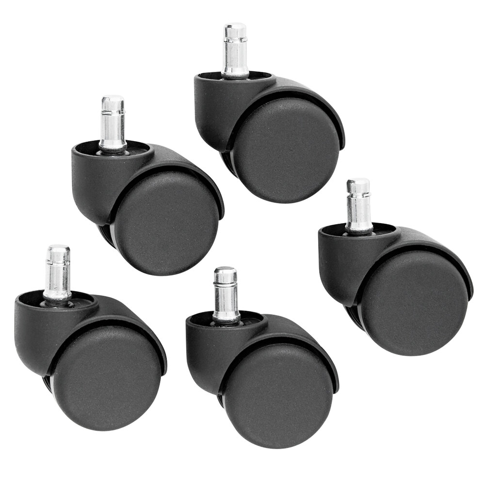 Master Caster 64235 Oversize Neck Nylon Safety Casters 5/Set