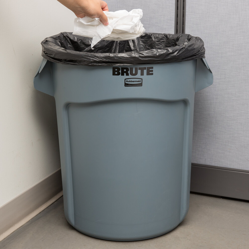 Rubbermaid FG262000GRAY BRUTE 20 Gallon Gray Trash Can