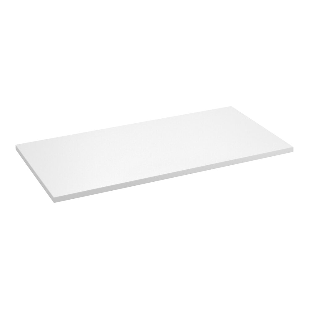 Regency 18 inch x 36 inch Poly Table Top for 24 inch x 72 inch Poly Top Table with Backsplash