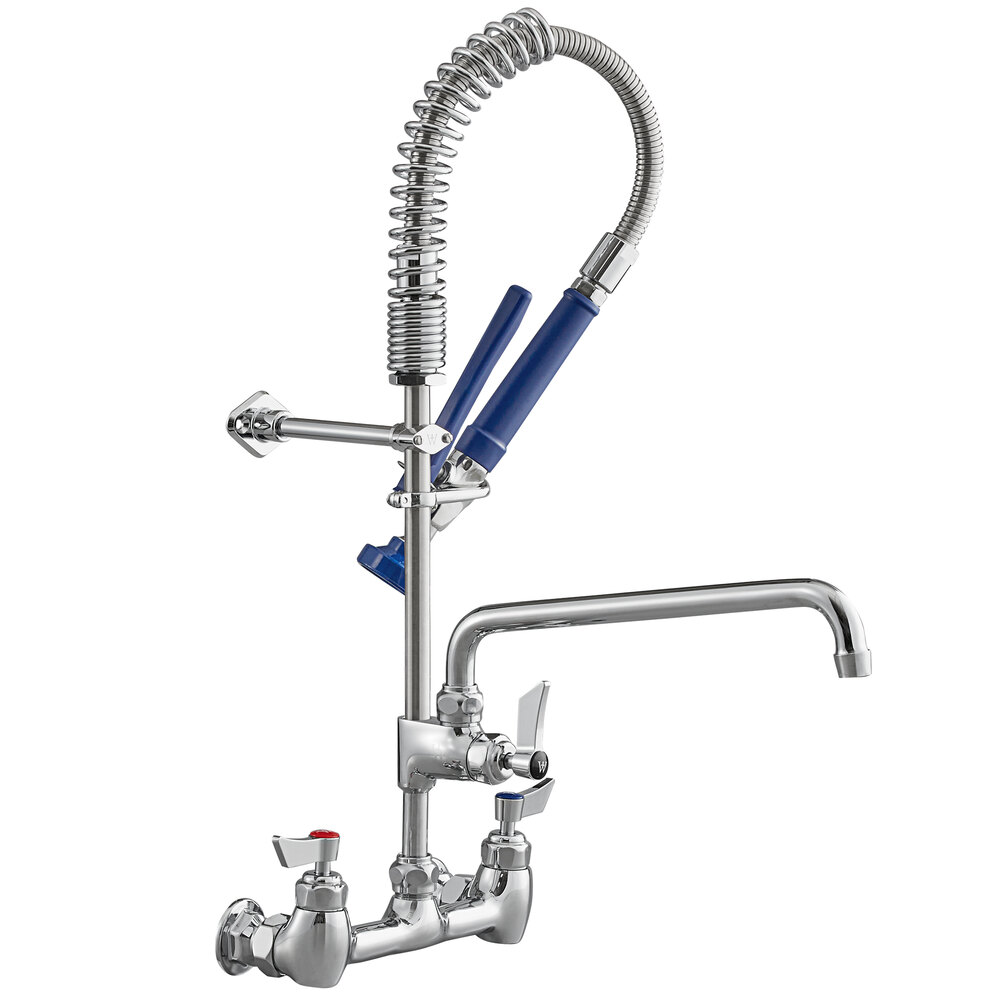 Waterloo 1.15 GPM Low Profile WallMounted PreRinse Faucet with 8