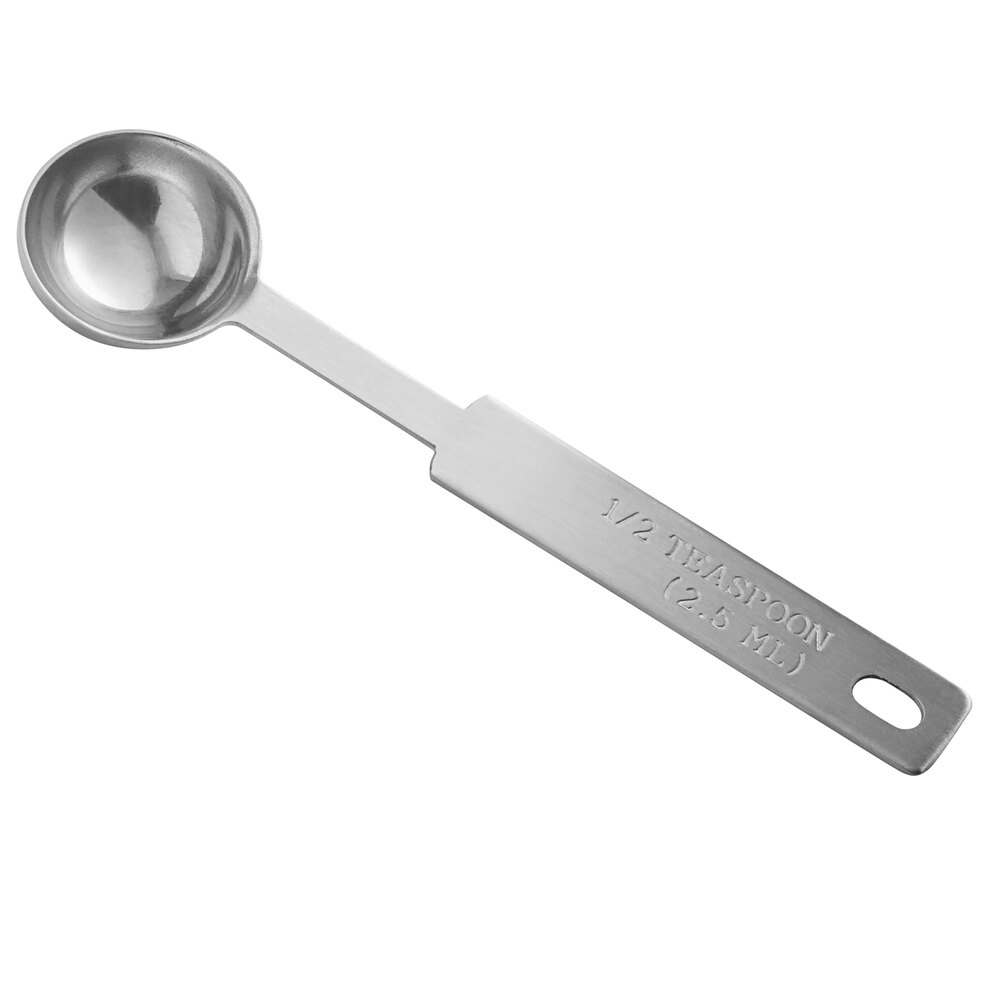 Vollrath 47120 1/2 tsp. HeavyDuty Round Stainless Steel Measuring Spoon