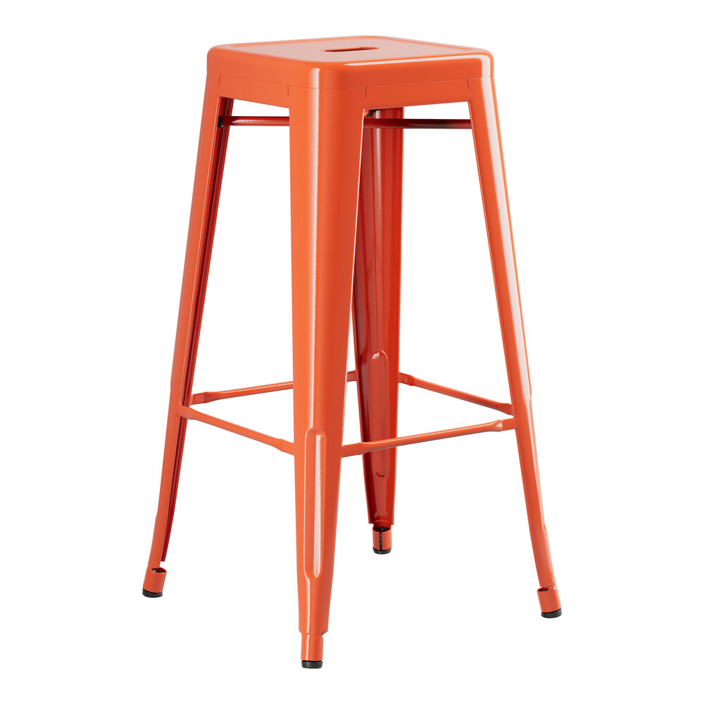 Lancaster Table Seating Alloy Amber Orange Outdoor Backless