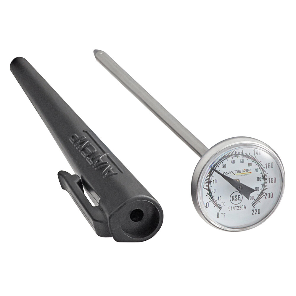 AvaTemp 5" Pocket Probe Dial Thermometer 0 220 Degrees