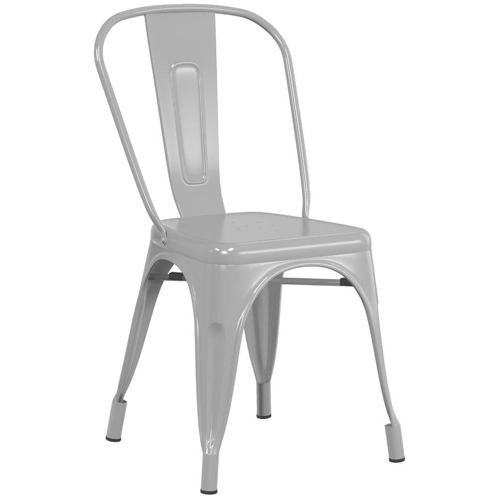Seating Alloy Series Silver Outdoor Cafe Chair