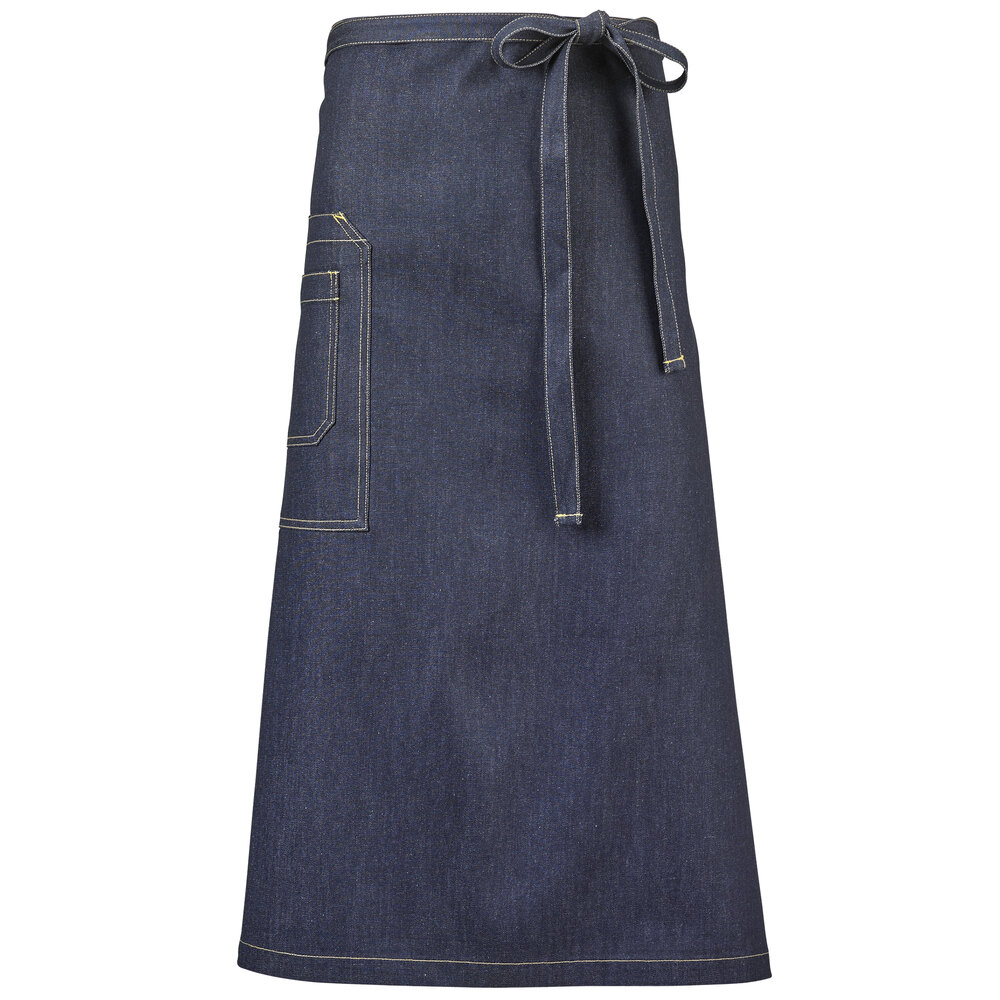 VINTAGE DENIM APRON ② Mercer Culinary M63201DEN Metro Edge Talon Indigo Customizable