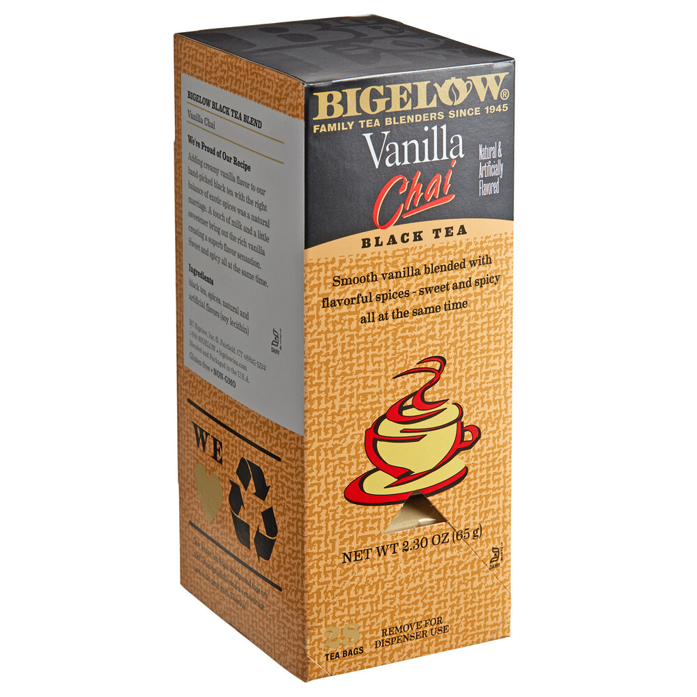 Bigelow Vanilla Chai Tea Bags 28/Box