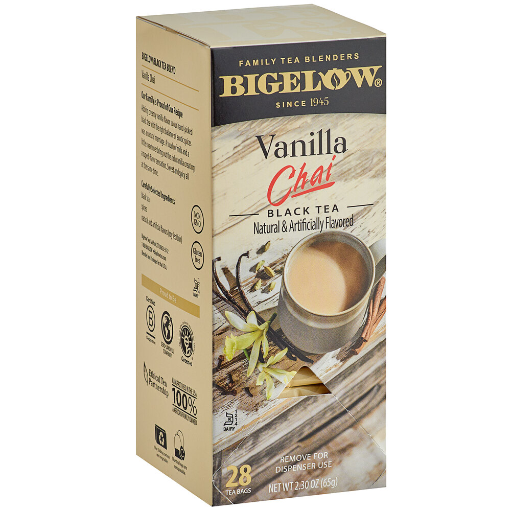 Bigelow Vanilla Chai Tea Bags 28/Box